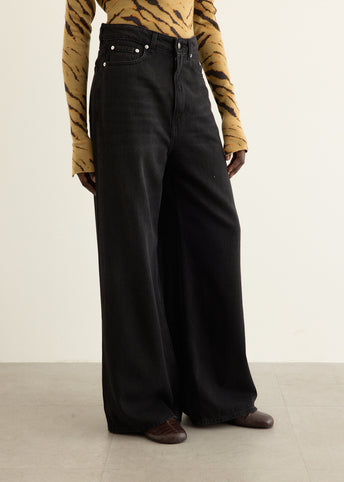 Soft Rigid Denim Baggy Jeans