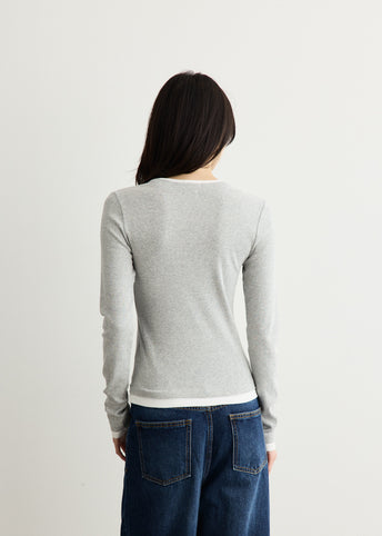 Organic Cotton Layered Long Sleeve Top