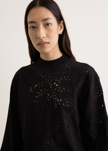 Heger Embroidered Long Sleeve T-Shirt