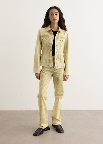Foil Overdyed Denim Jeans