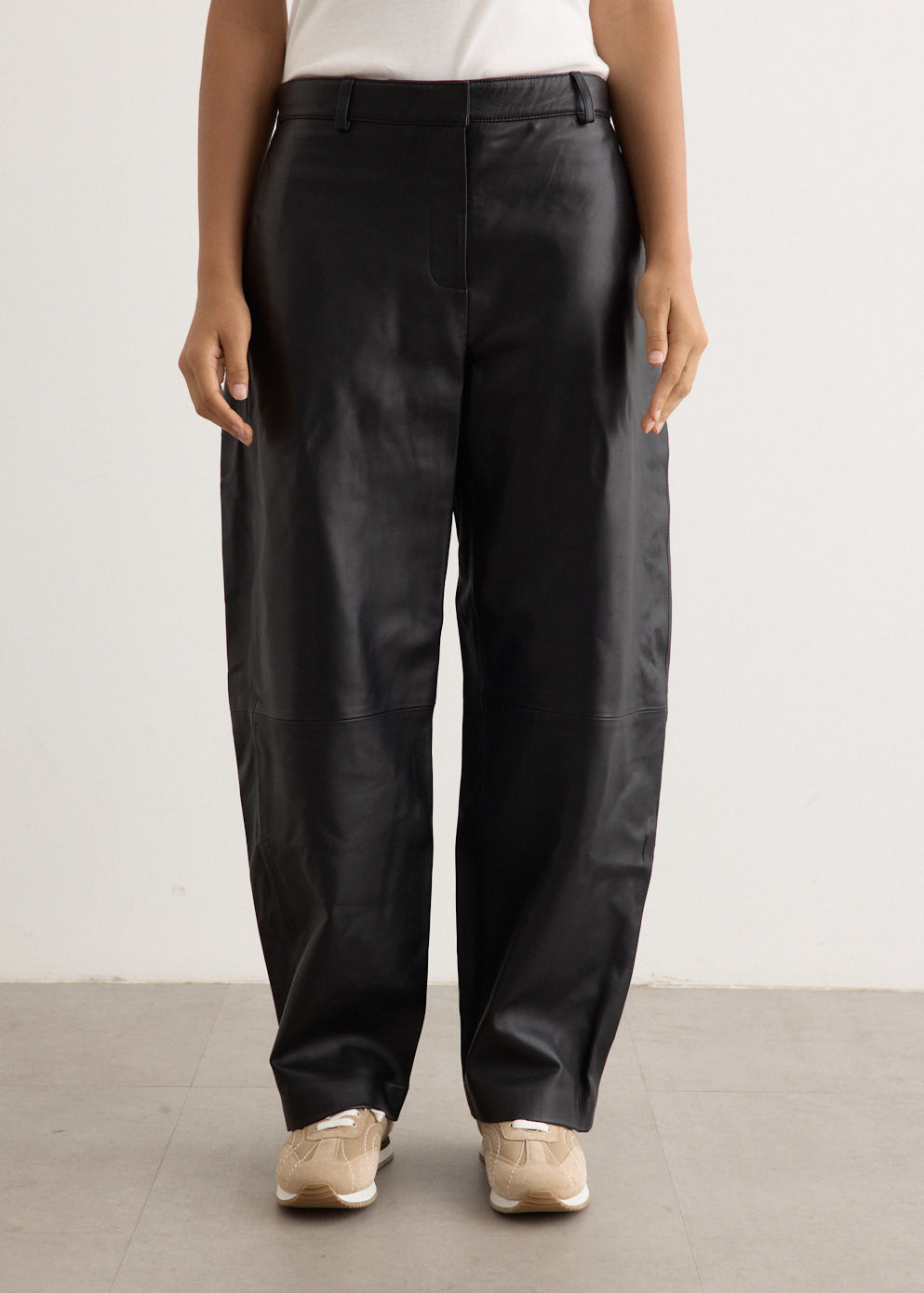 Leather Balloon Pants