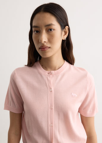 Baby Fox Patch Regular Short Sleeve Cardigan