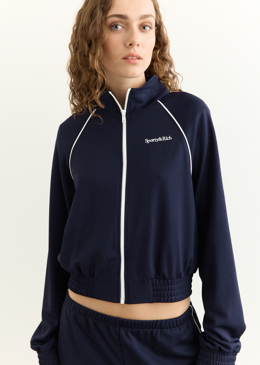 Serif Logo Retro Track Jacket