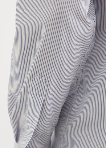 Corbino High Twist Poplin Stripe Shirt