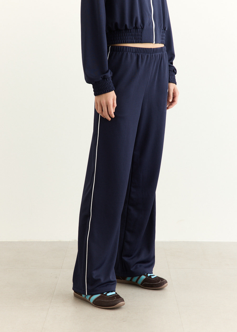 Serif Logo Retro Track Pant