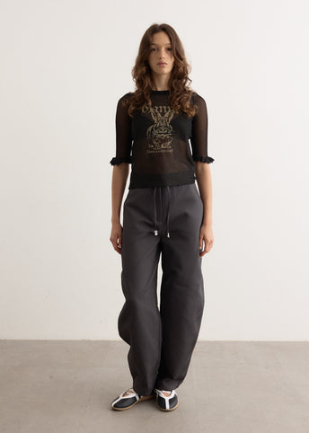 Sheer Jacquard Top