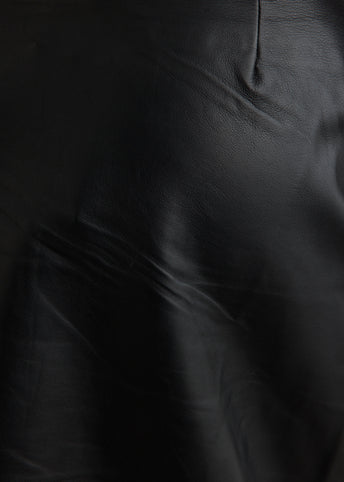 Leather Wrap Skirt