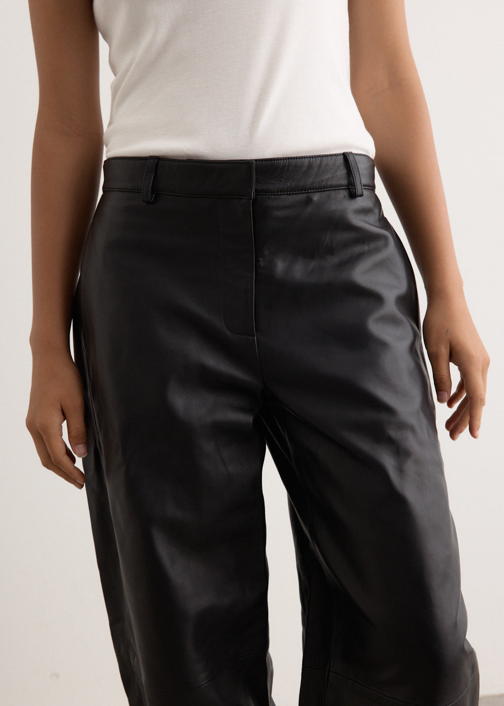 Leather Balloon Pants