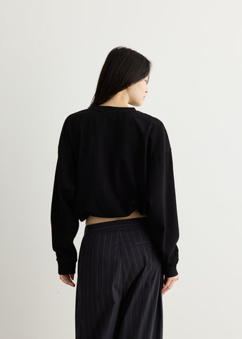 Drawstring Long Sleeve Top