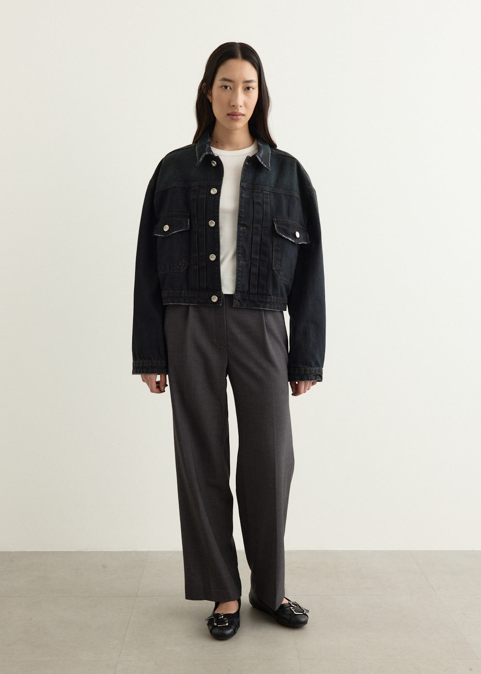x 17end Short Trucker Jacket