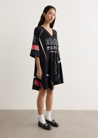 Future Mesh Oversized Mini Dress