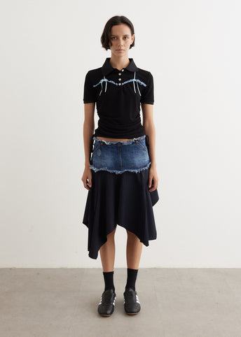 Denim Combination Fairy Skirt