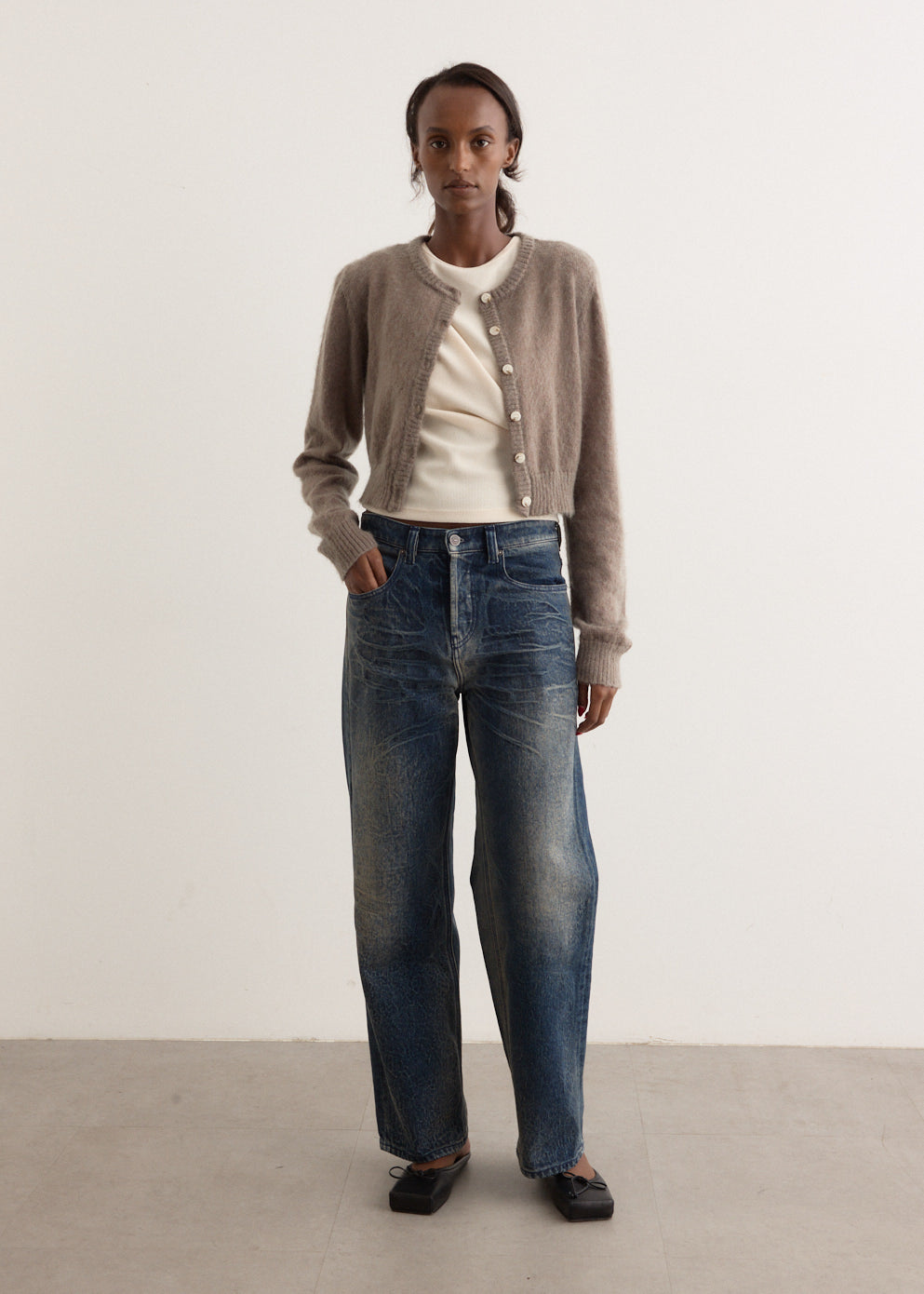 Fluffy Mohair Cardigan