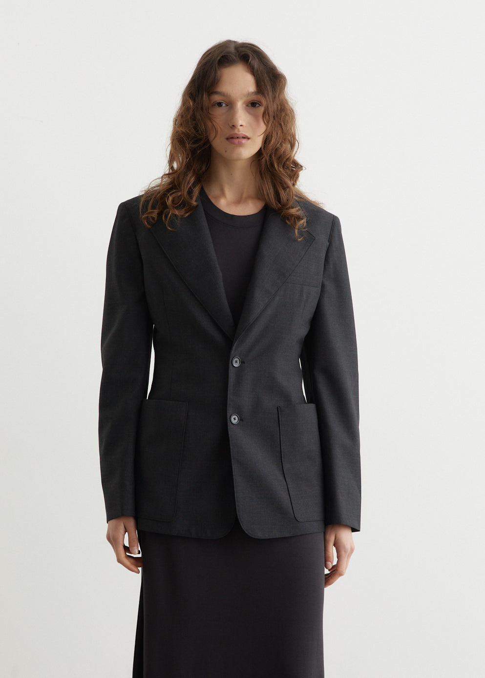 Lemaire - Single Breasted Fitted Tailored Jacket - Jacket,Specials : American Fashion Style Bags On Sale Lemaire - Single Breasted Fitted Tailored Jacket - Jacket,Specials : American Fashion Style Bags On Sale