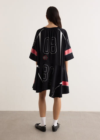 Future Mesh Oversized Mini Dress