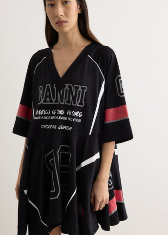 Future Mesh Oversized Mini Dress