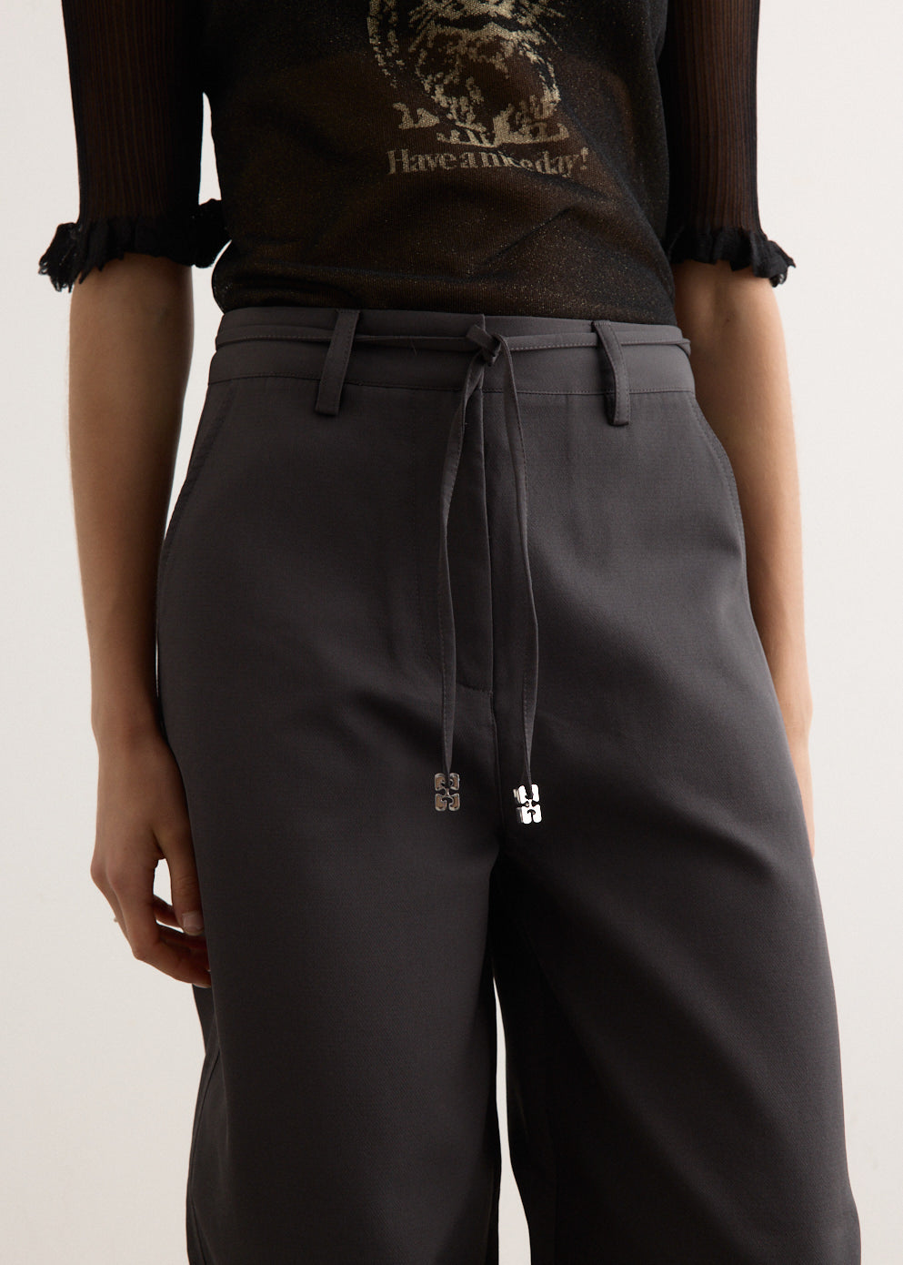 Heavy Twill Curved Pants