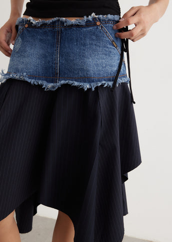 Denim Combination Fairy Skirt