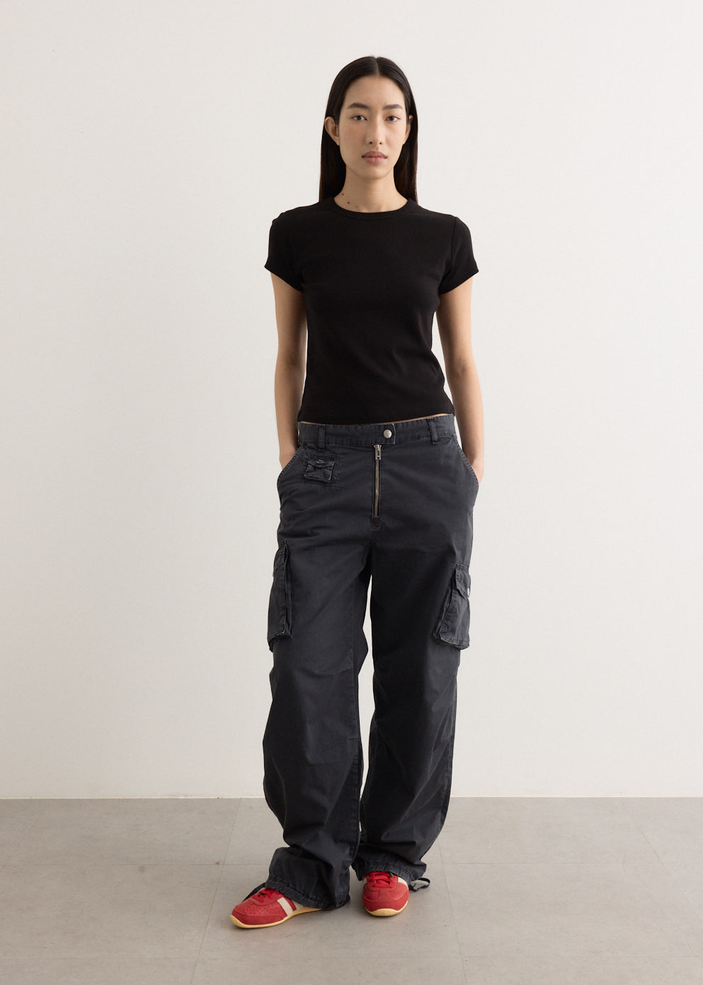 Washed Cotton Twill Pants