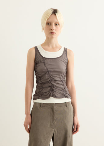 Horizon Double Layer Ruched Tank
