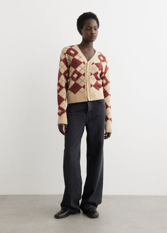 Kwanny Argyle Cardigan