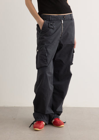 Washed Cotton Twill Pants