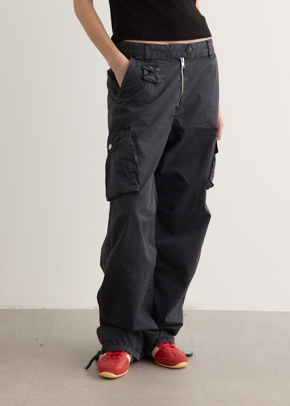 Washed Cotton Twill Pants
