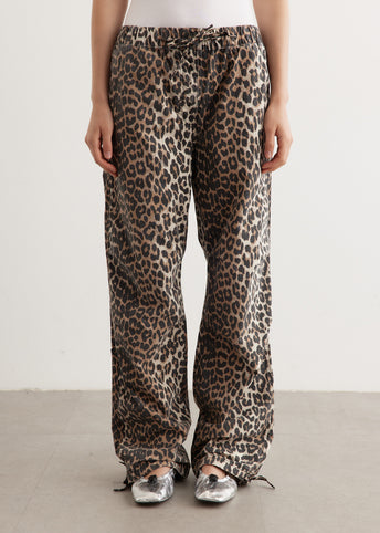 Washed Cotton Canvas Drawstring Pants