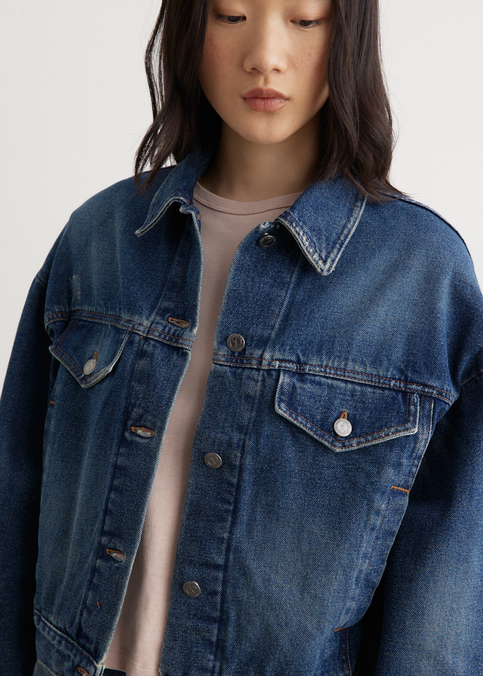 ジャケット A.P.C. Women Denim Jackets COHFC F02905 IAL BLUE Cally Jacket