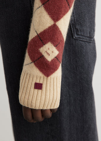 Kwanny Argyle Cardigan