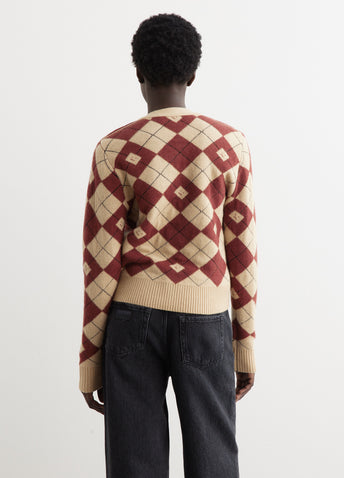 Kwanny Argyle Cardigan