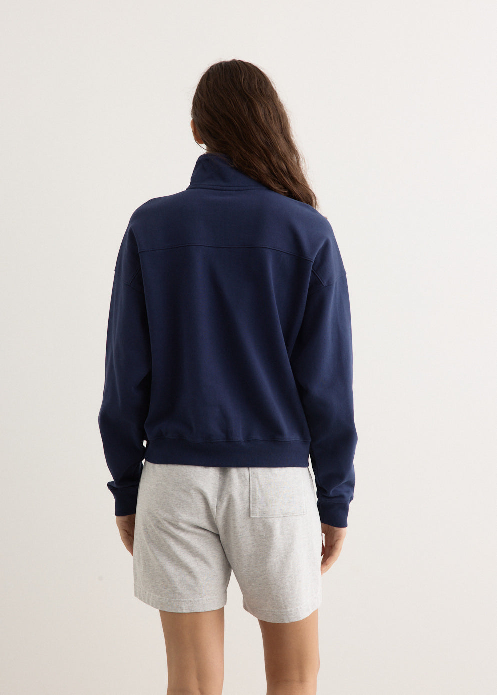 H&W Crest Embroidered Quarter Zip