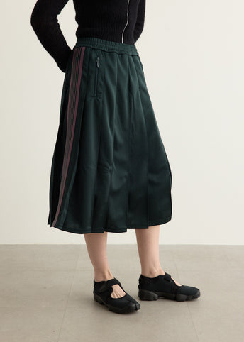 Poly Smooth Pleated Track Skirt