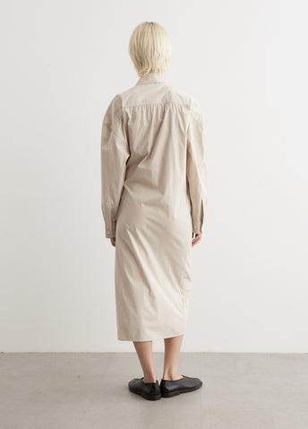 Straight Collar Twisted Dress