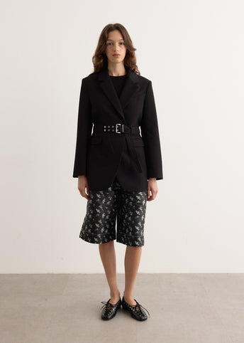 Bonded Crepe Blazer