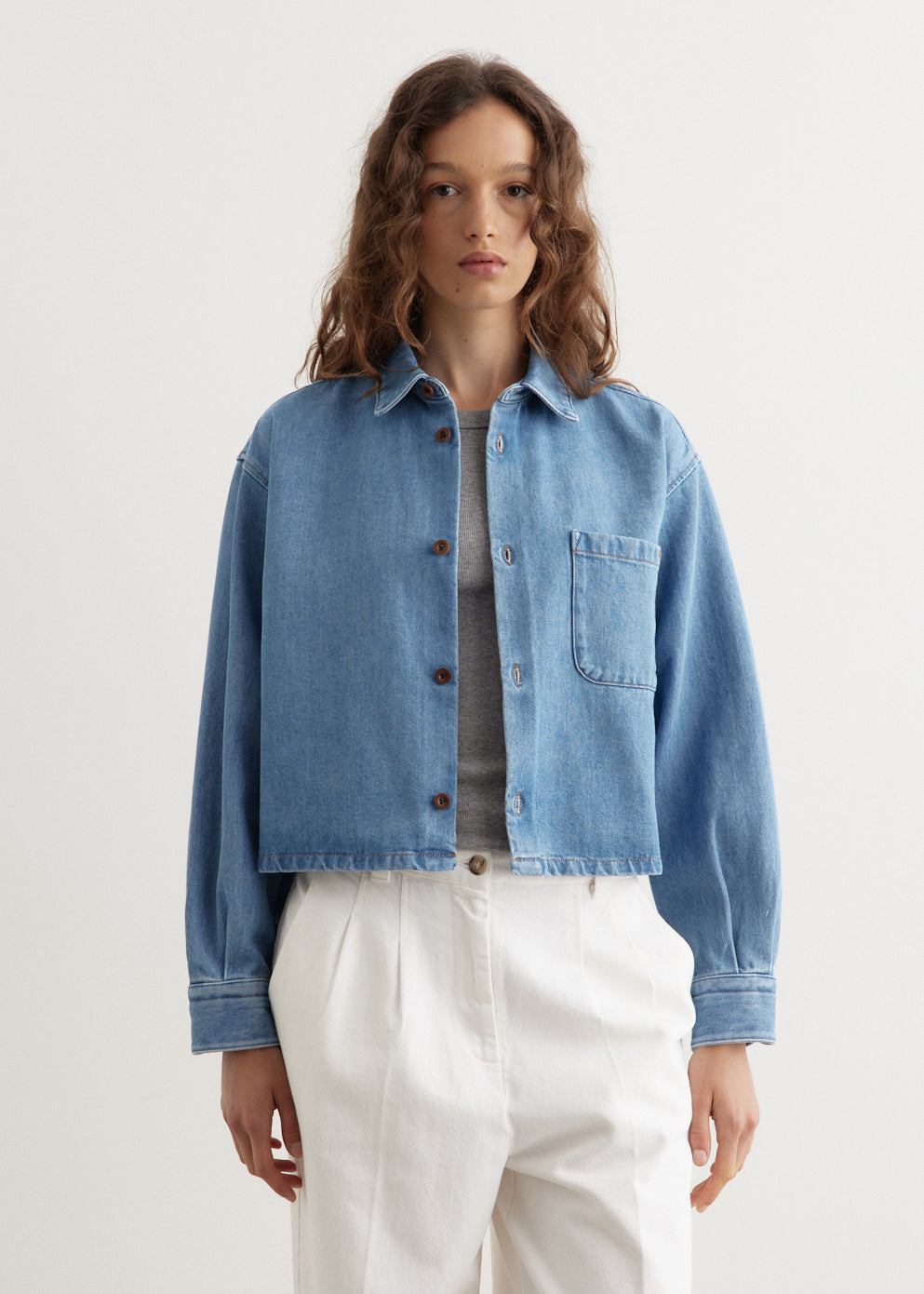 A.P.C. - Samantha Overshirt - Shirt,All Products : American Fashion Style Bags On Sale A.P.C. - Samantha Overshirt - Shirt,All Products : American Fashion Style Bags On Sale