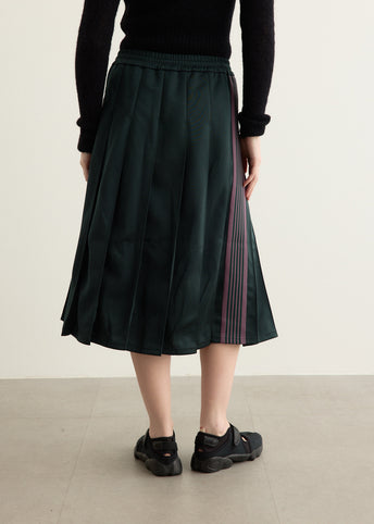 Poly Smooth Pleated Track Skirt