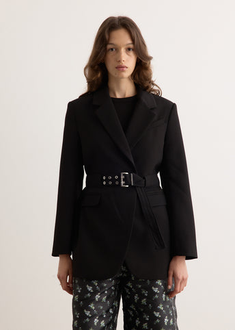 Bonded Crepe Blazer