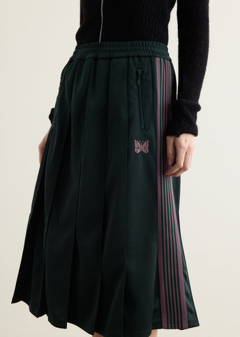 Poly Smooth Pleated Track Skirt