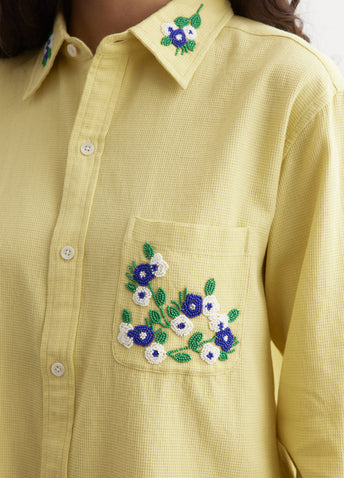 Beaded Chicory Long Sleeve Shirt
