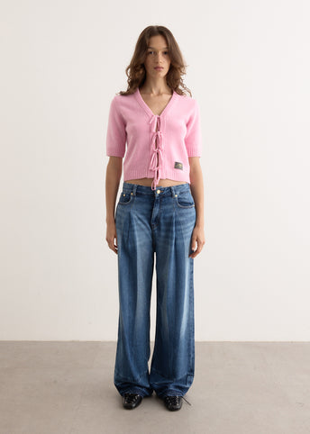 Future Wool Mix Short Sleeve Cardigan