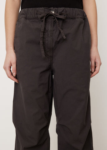 Washed Cotton Canvas Drawstring Pants