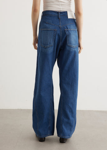 Oversized Panel Jeans