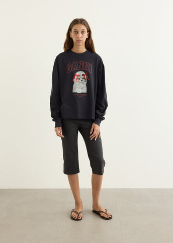 Grey Poodle Long Sleeve T-Shirt