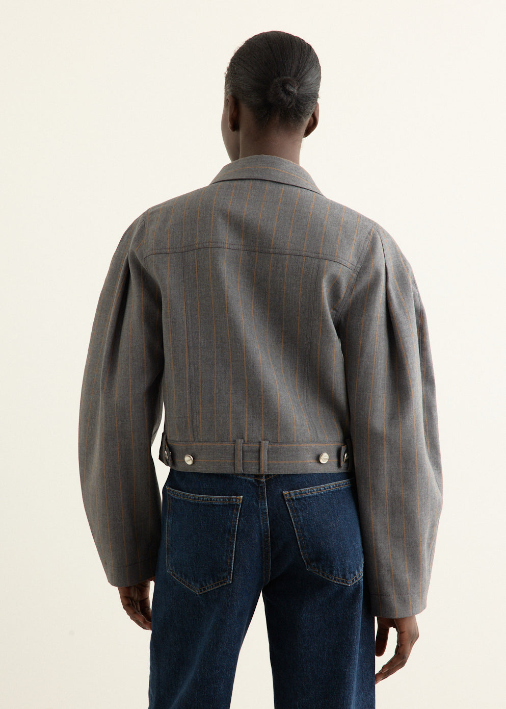 Brushed Wool Stripe Jacket