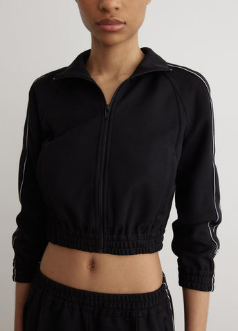 Logo Tape Cropped Track Jacket
