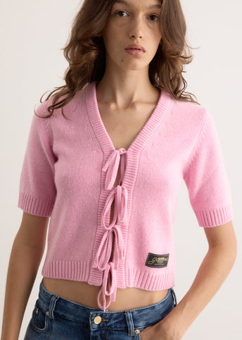 Future Wool Mix Short Sleeve Cardigan