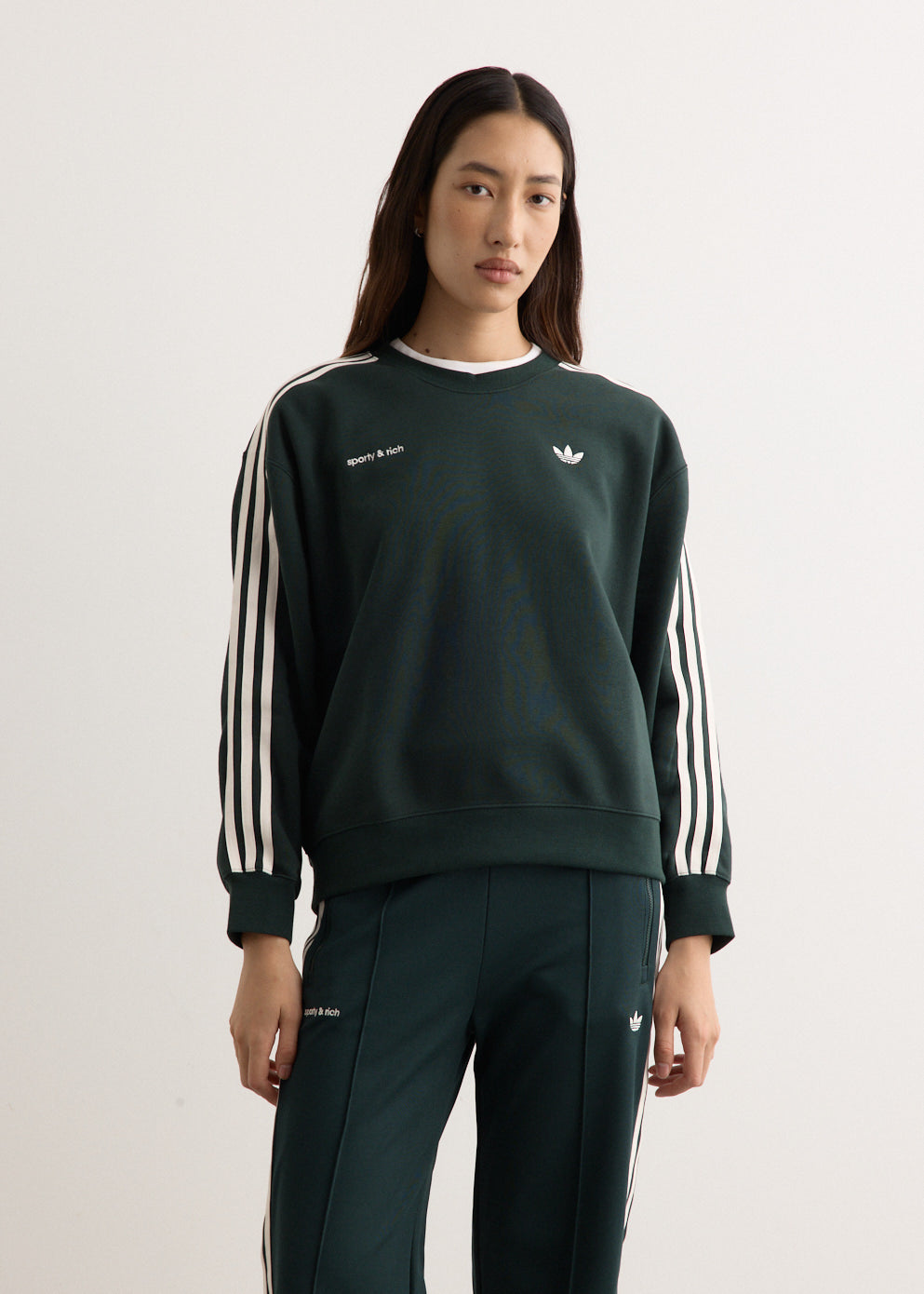 Adidas - x Sporty & Rich Sweatshirt - Sweater,Specials : American Fashion Style Bags On Sale Adidas - x Sporty & Rich Sweatshirt - Sweater,Specials : American Fashion Style Bags On Sale