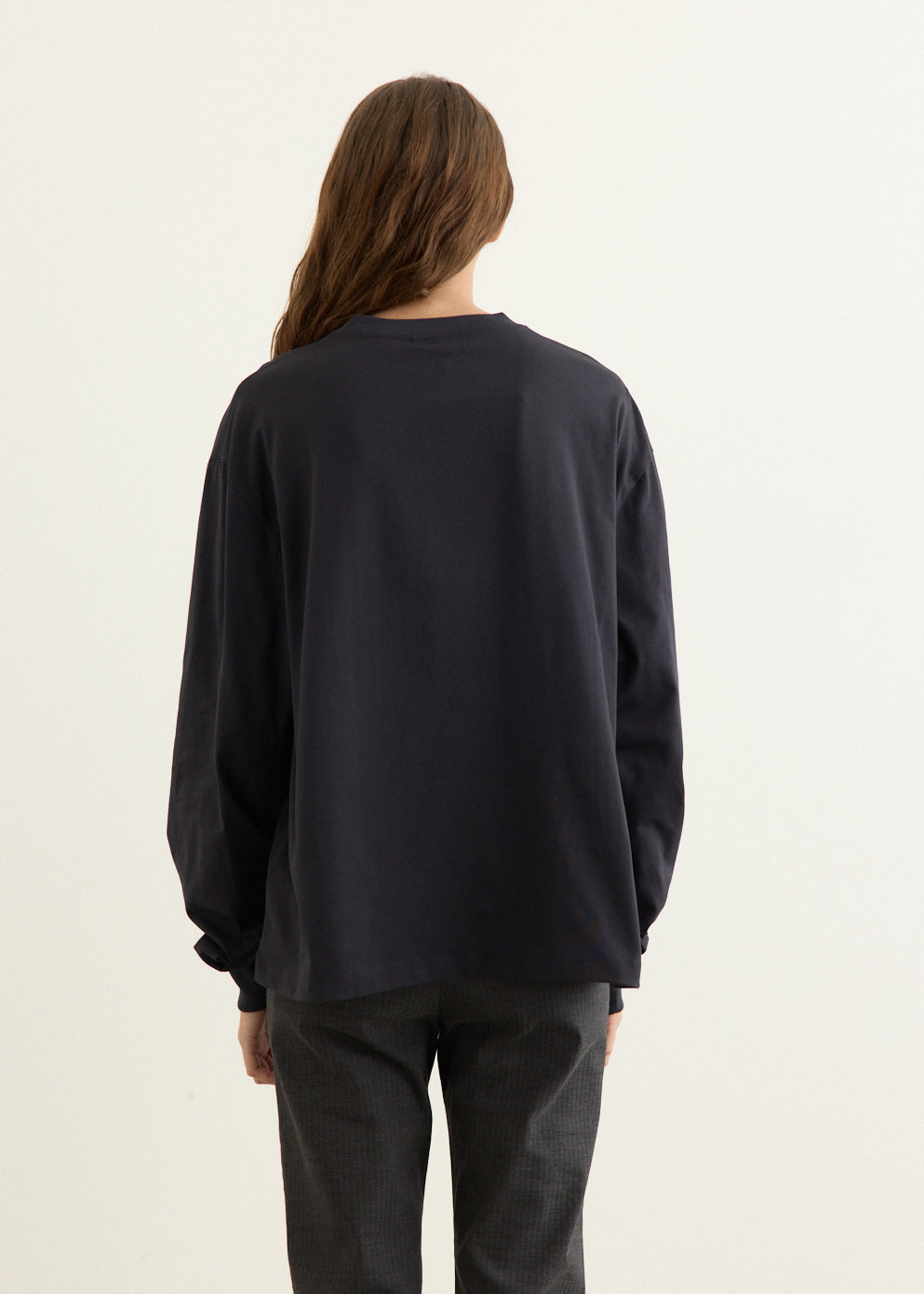 Grey Poodle Long Sleeve T-Shirt