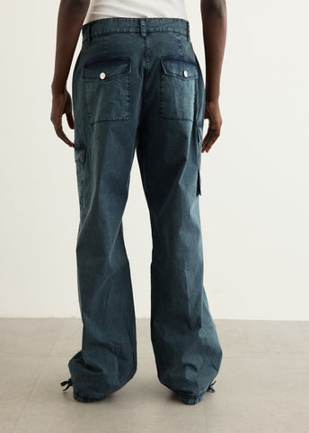 Washed Stretched Cotton Pants